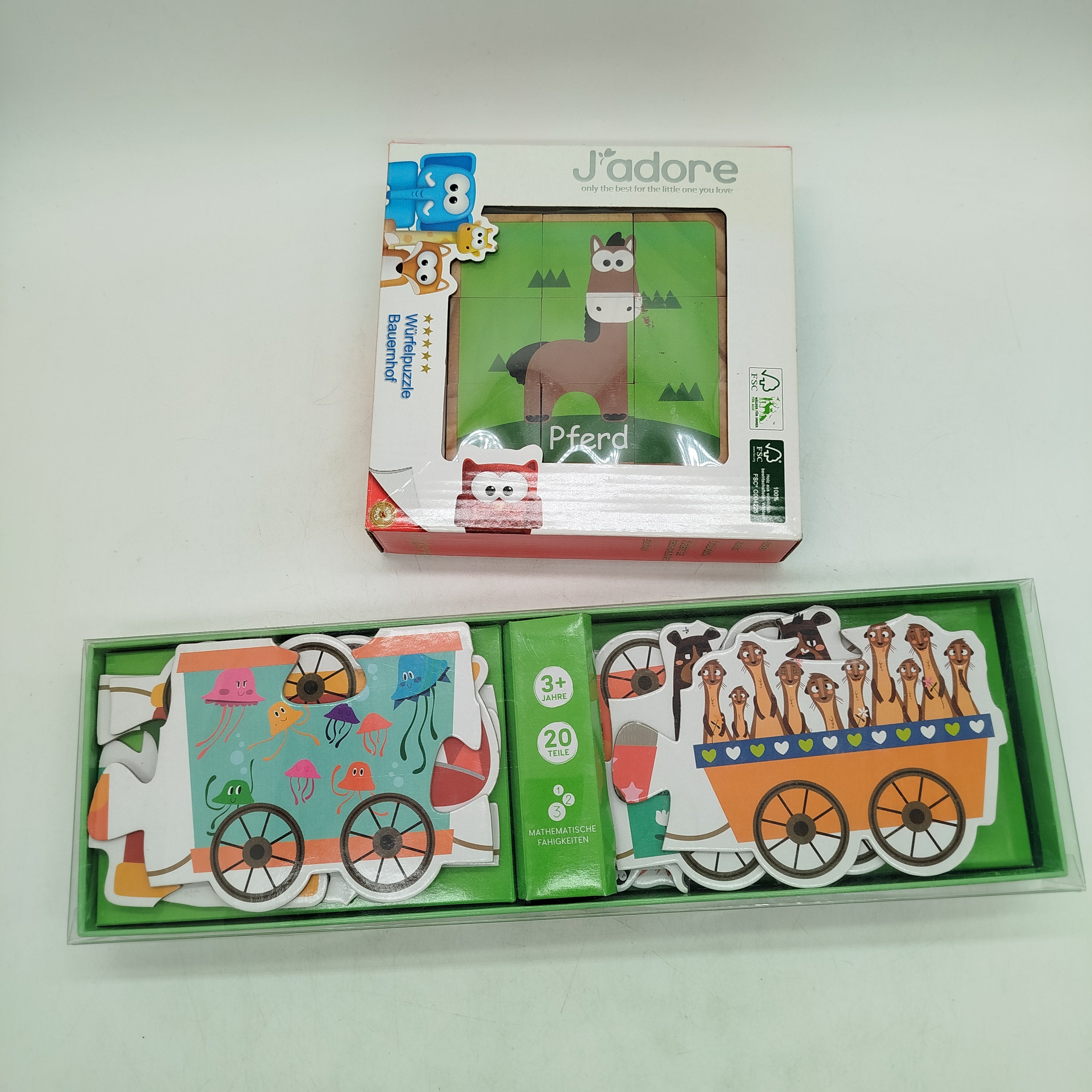 J'adore Bundle Bauernhof Würfelpuzzle, gebraucht, ab 3 4 5 Jahre | ✅ geprüft